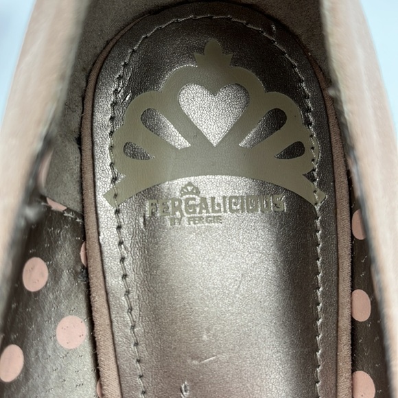 Fergalicious by Fergie Tan High Heel Espadrille Wedges Shoes Size 8.5 - Picture 10 of 11